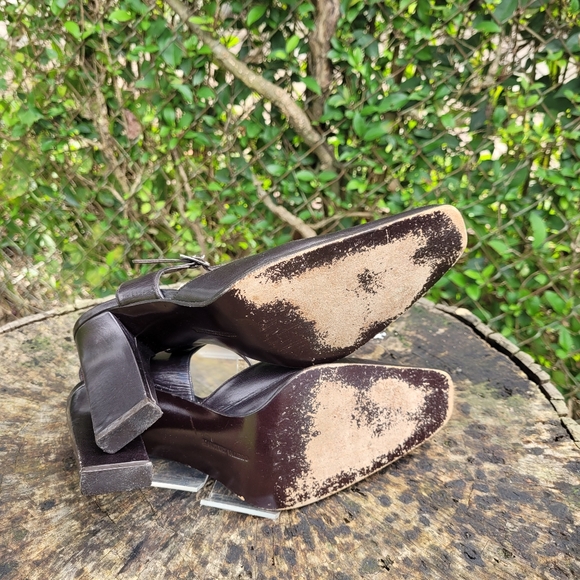 Vintage Women Leather Brown Strap Sandals By Martinez Valero Size 7/Women Dress - Picture 9 of 9